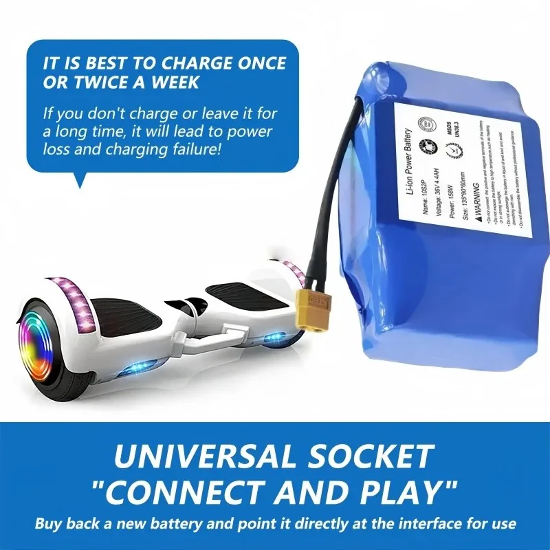 36V 10S2P 6400mAh 7000mAh SU Origina Rechargeable Lithium Battery ，18650 Electric Self Balancing Scooter Hoverboard Batteries