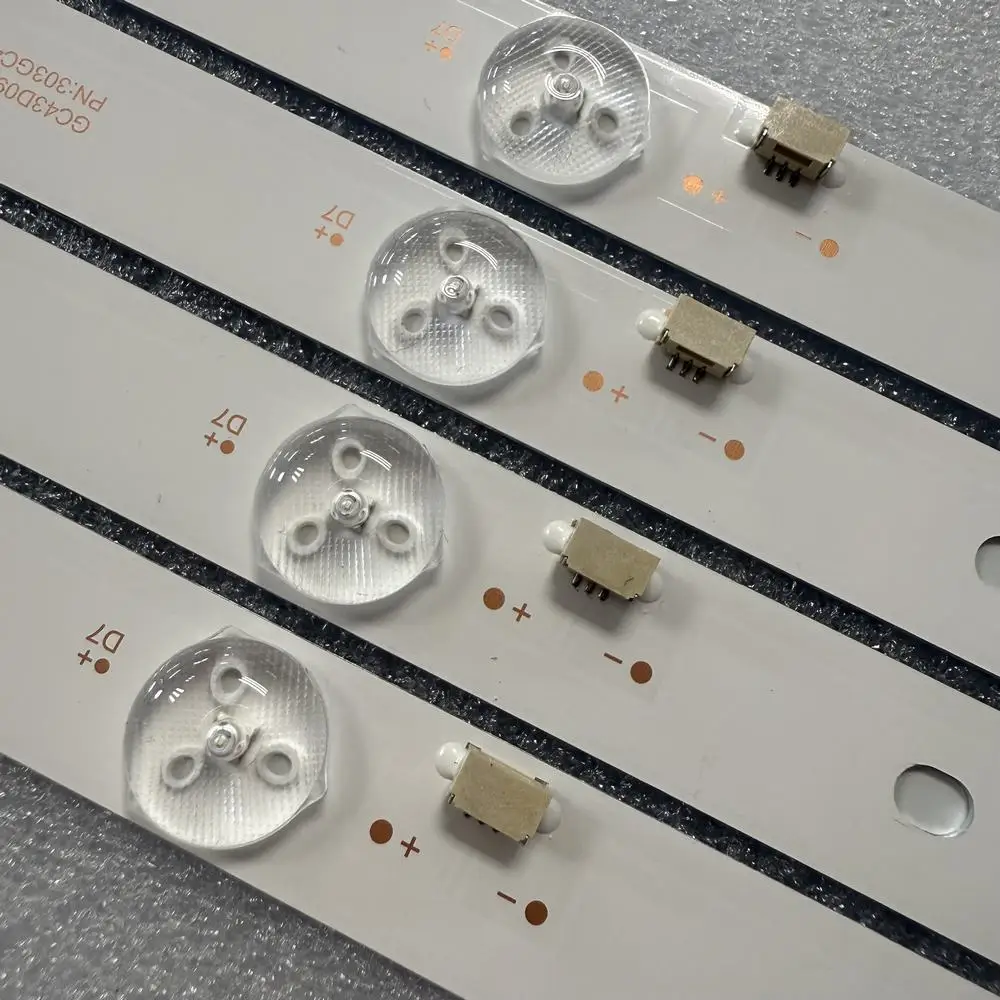 LED 백라이트 스트립(4) DLED43GC 4X9 DLED43GC4X9 GC43D09-ZC21FG-04 ZC23FG-01 43PFF5021 43PFF5011 T4312M LD43V22S BOEI430WU1