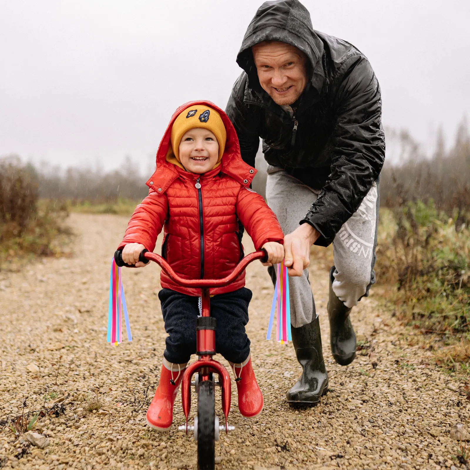 

2Pairs Scooter Streamers Handlebar Ribbons for Electric Kick Scooter Decorative Accessories Fun Colorful Wind Catching