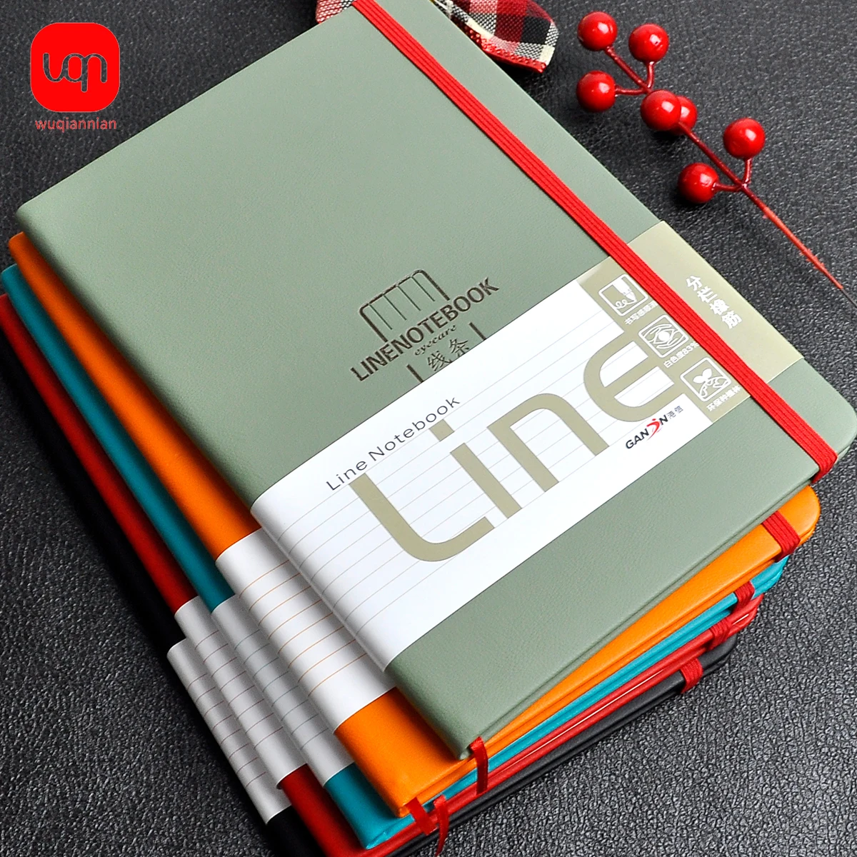 A5 Line Notebook Portable Manual Stationery School Office Supplies Vintage Student Diary Diary With New Style