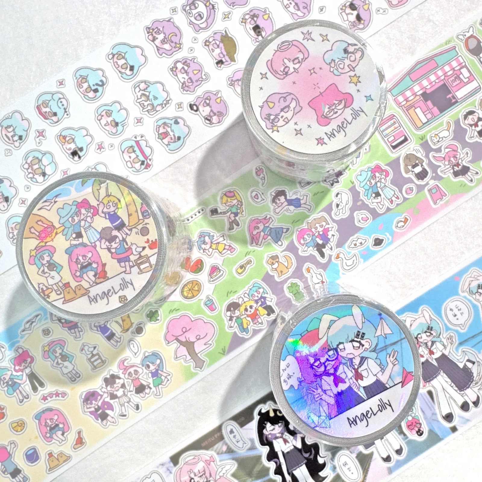 

1pcs DIY Decoration Adhesive Tapes Japanese Little little person Washi Tapes Masking Tapes stickers stationery