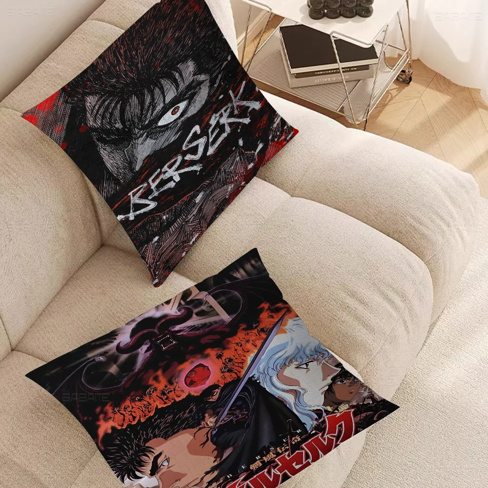 Anime Berserk Pillow Gift Home Office Decoration Pillow Bedroom Sofa Car Cushion CoverPillow Case