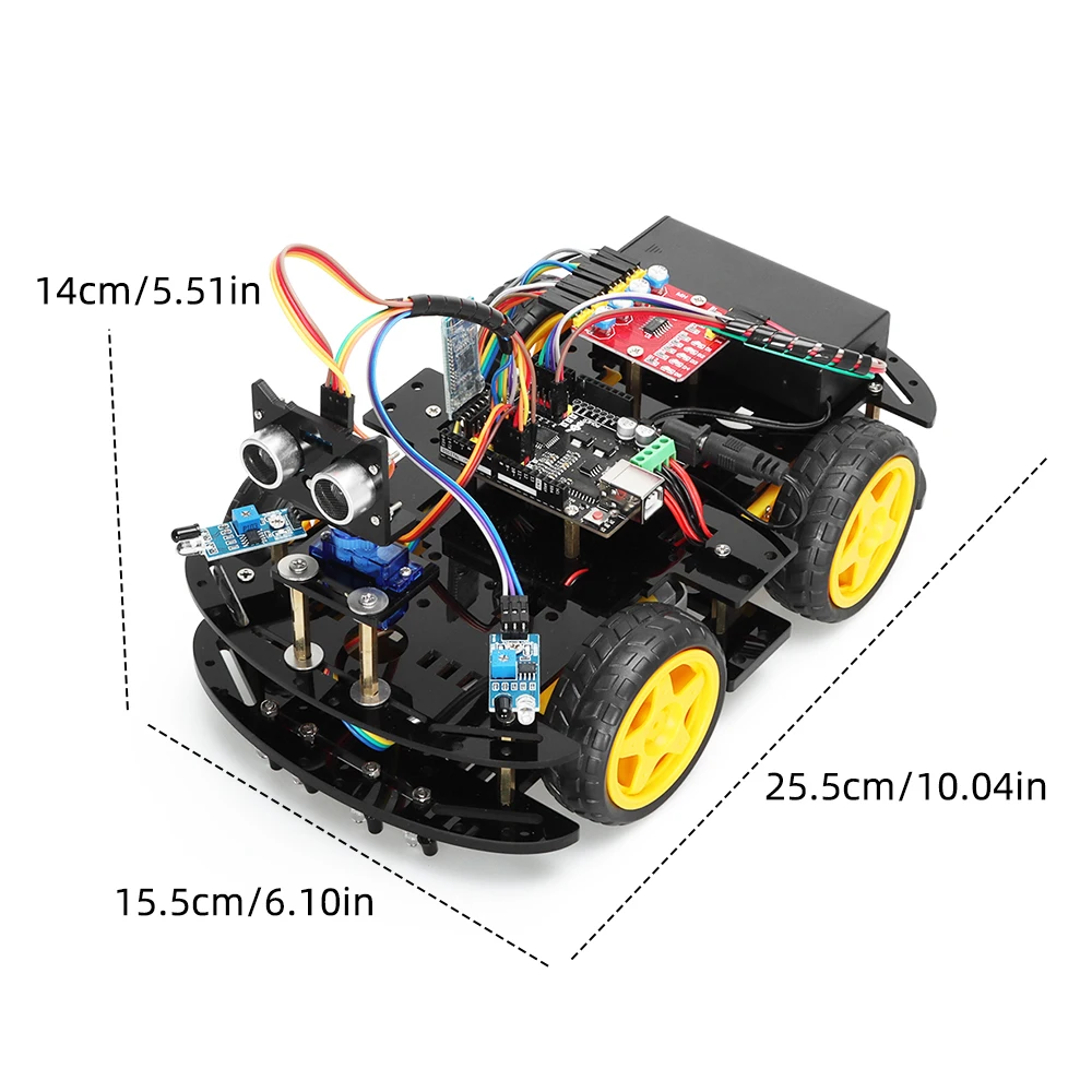 Smart Robot Car Kit Professional For Arduino Programming Complete Electronic Kits to Build Programmable Robotic Electronic Kit