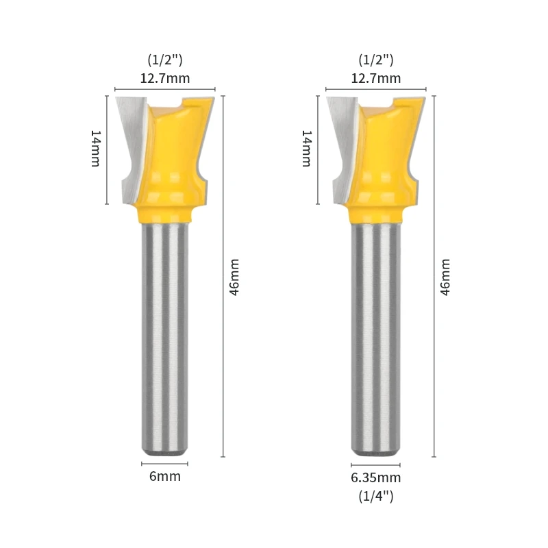 YUSUN 1PC Dovetail Bit Router Bit Carbide Cutters Alloy Woodworking Milling Cutter For Wood Bit Face Mill End Mill