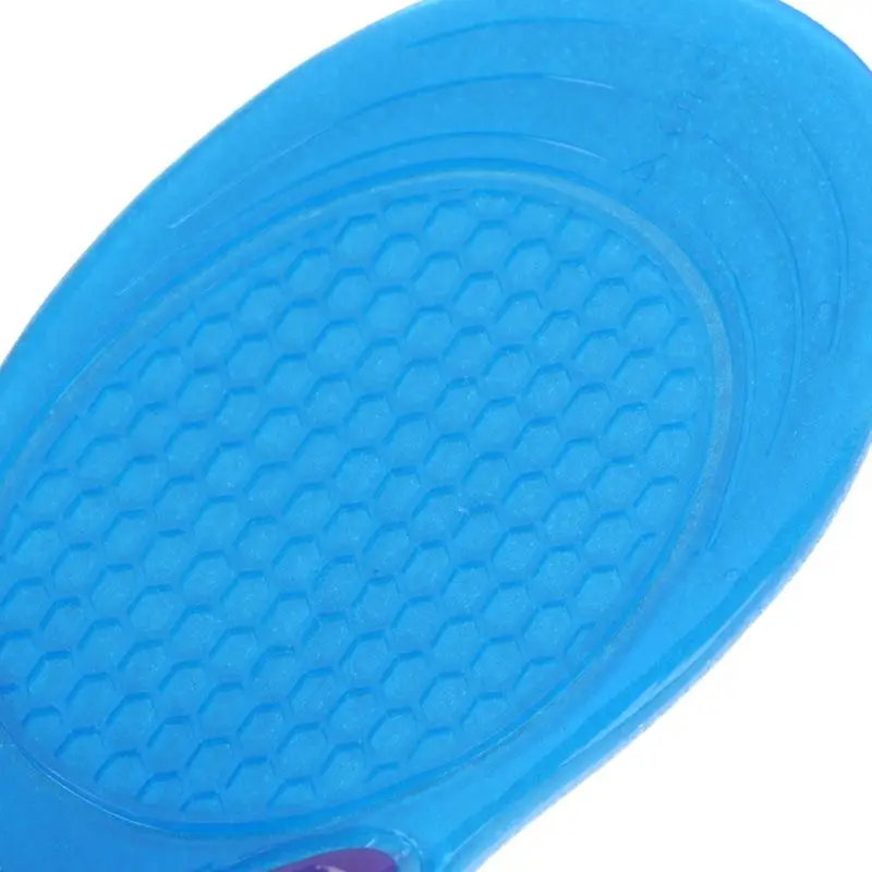 1 Paar Gel-Sport-Einlegesohlen, Massage-Fußsohlen, rutschfest, weich, stoßdämpfend, in voller Länge, zuschneidbar, Schuhpolster für Damen und Herren – Detail 8