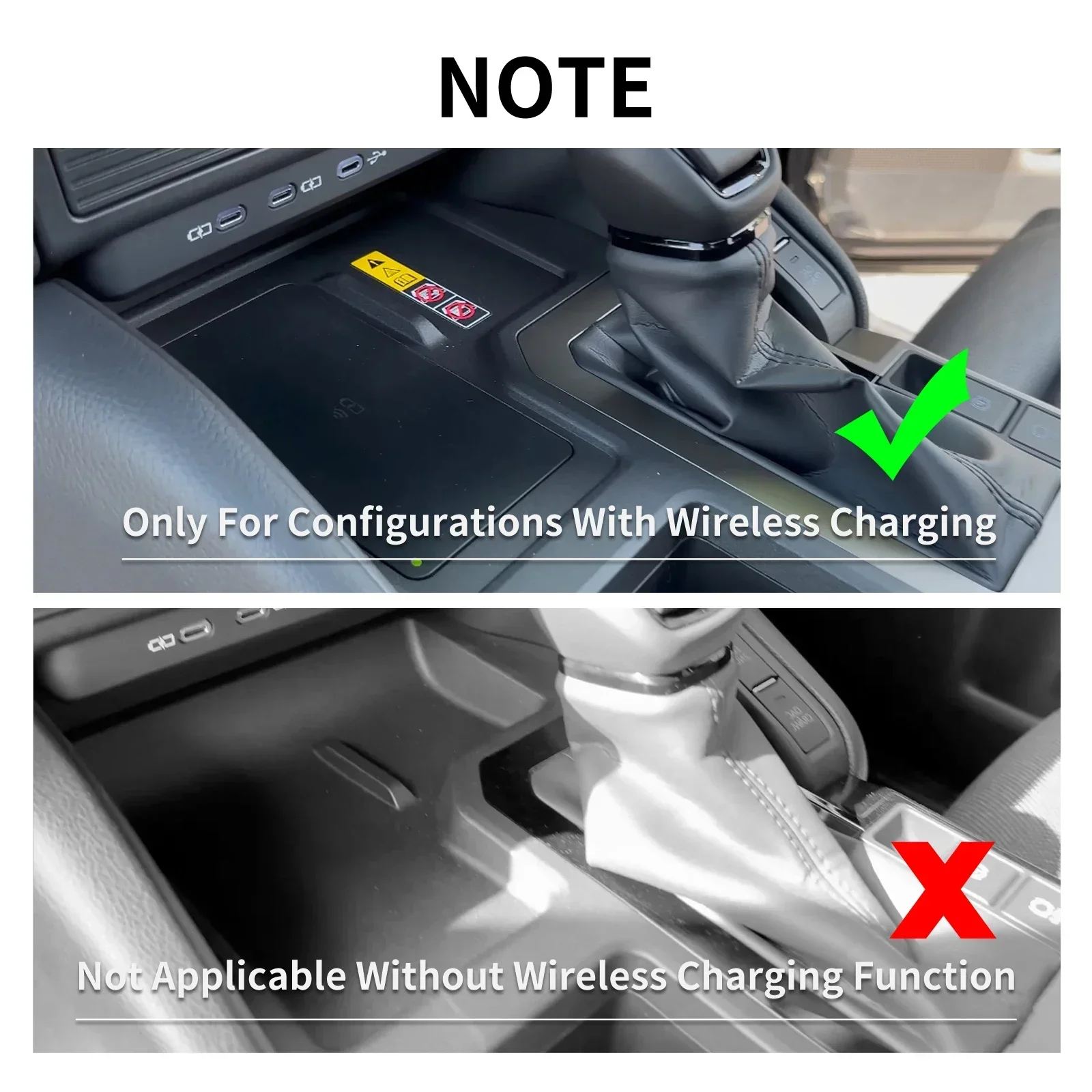 Car Center Console Wireless Charging Mat For Toyota Prado LC250 2024 2025 Auto Anti-Slip Waterproof Silicone Pad Accessories