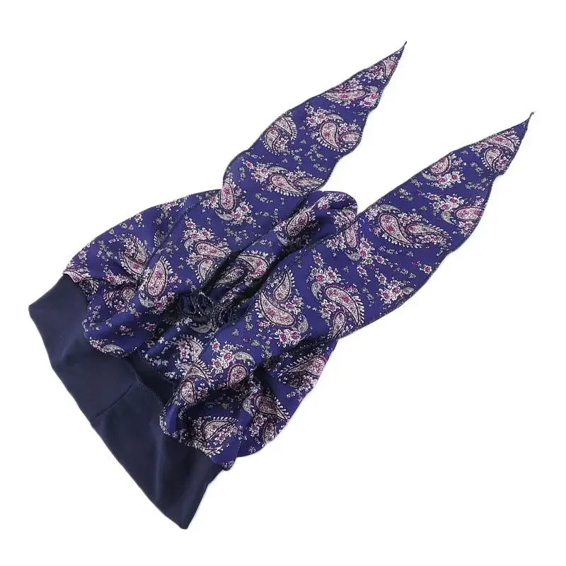 Hijab musulmán para mujer, gorro con estampado de flores para quimio contra el cáncer, turbante, cubierta para la cabeza para la pérdida de cabello,