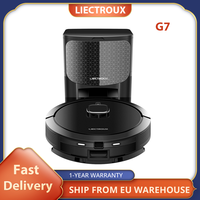 Liectroux G7 Robot Vacuum Cleaner  6500Pa Suction, Mop Combo,Laser Navigation, 5200mAh Battery,Multi-floor Map, Run 180mins