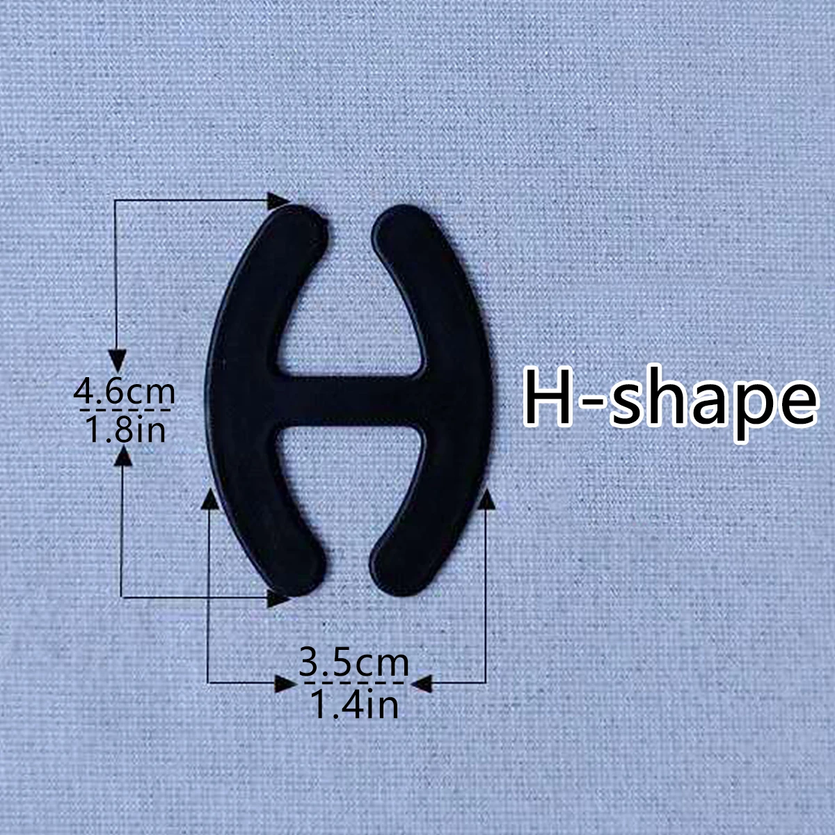 12 pcs H-shape Bra Strap Clips,Women Bra Strap Conceal Holder, Anti-Slip Buckles Cleavage Control Clips for Bra