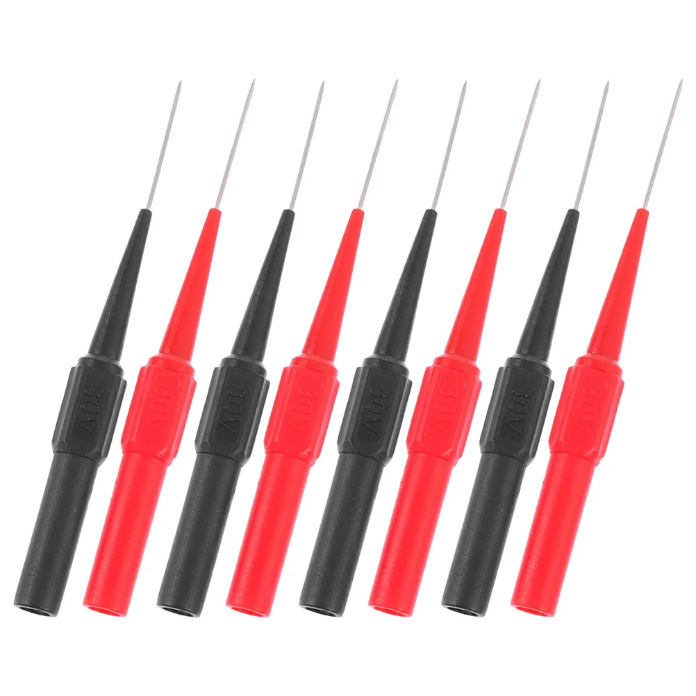 

8pcs Multimeter Test Probes Stainless Steel Tips Automotive Electrical Testing Extended Needle Leads Reliable