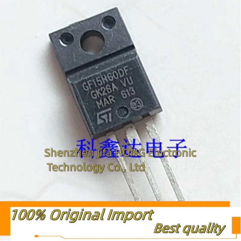 10PCS/Lot   GF15H60DF STGF15H60DF TO-220F 600V 15A Imported Original Best Quality