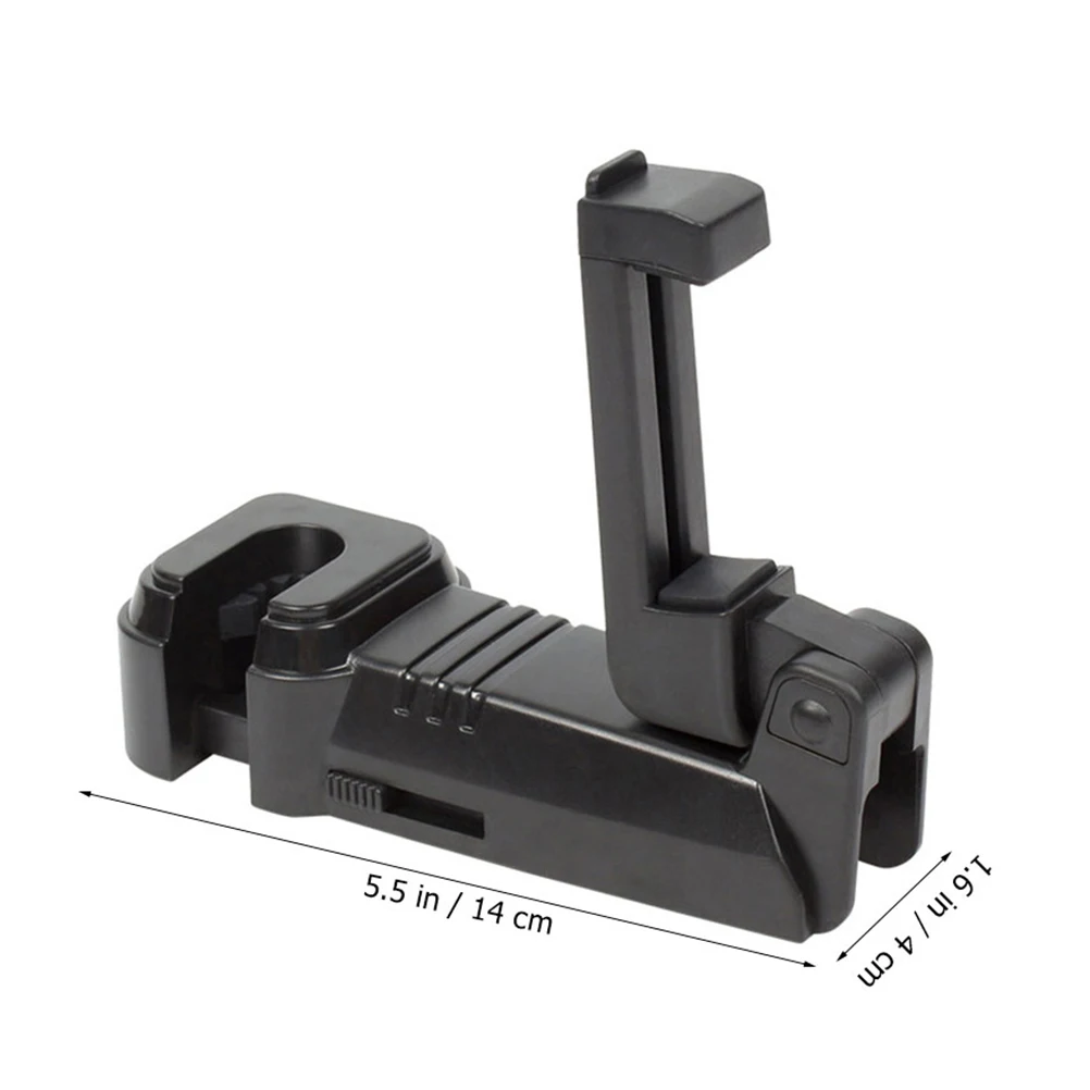

Universal Car Seat Hook Vehicle Headrest Hanger Backseat Phone Holder Water Bottle Organizer Rotatable Space-Saving Durable Abs