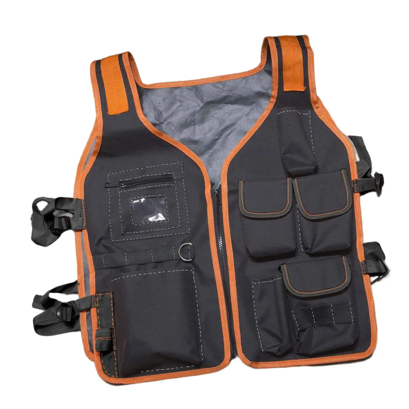 Work Vest for Men Drill Holder Multi Pockets Adjustable universal tools Vest for Electricians Carpenter Household