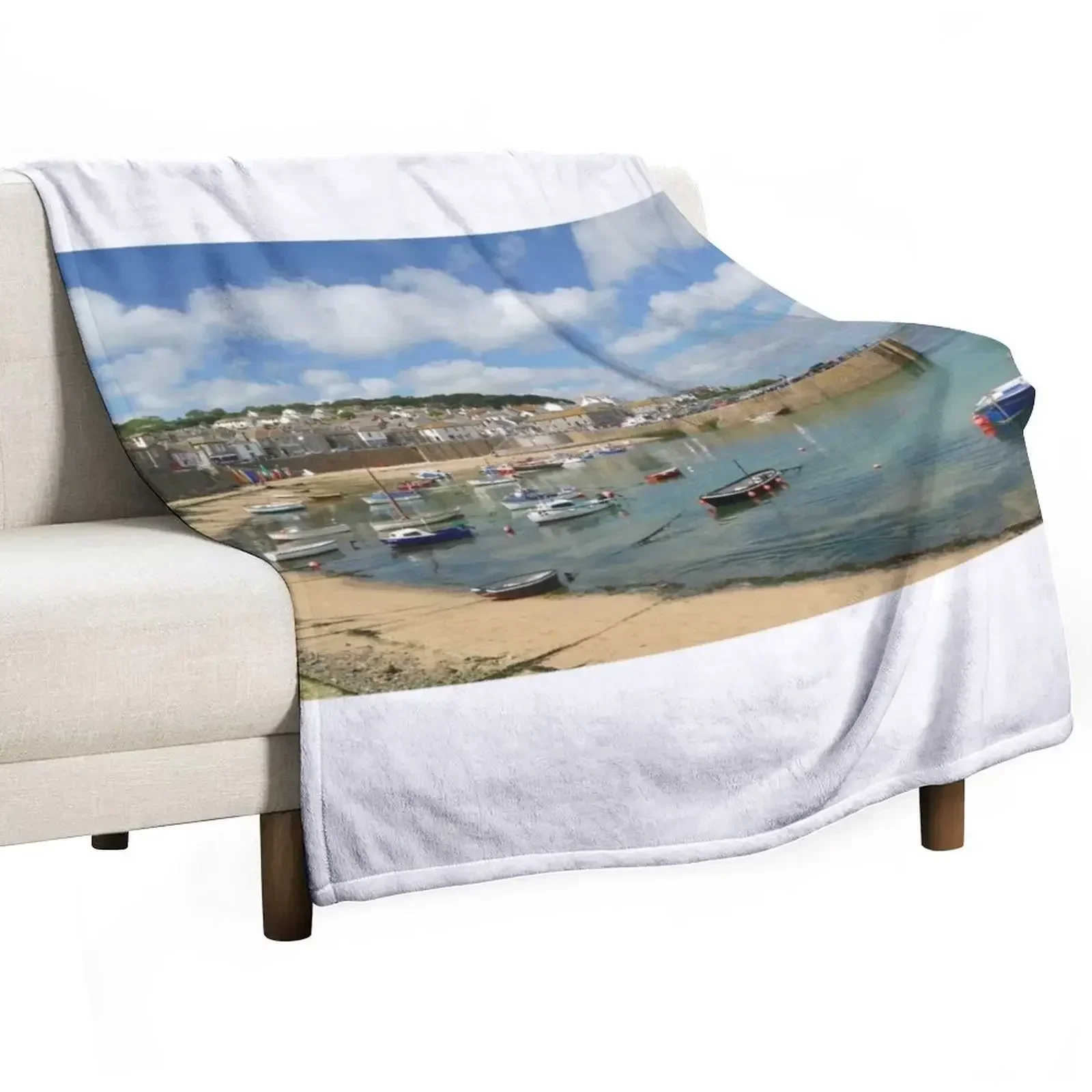Mousehole, Cornwall Throw Blanket Decoratives Flannels Quilt Plush Bed covers cosplay anime Blankets