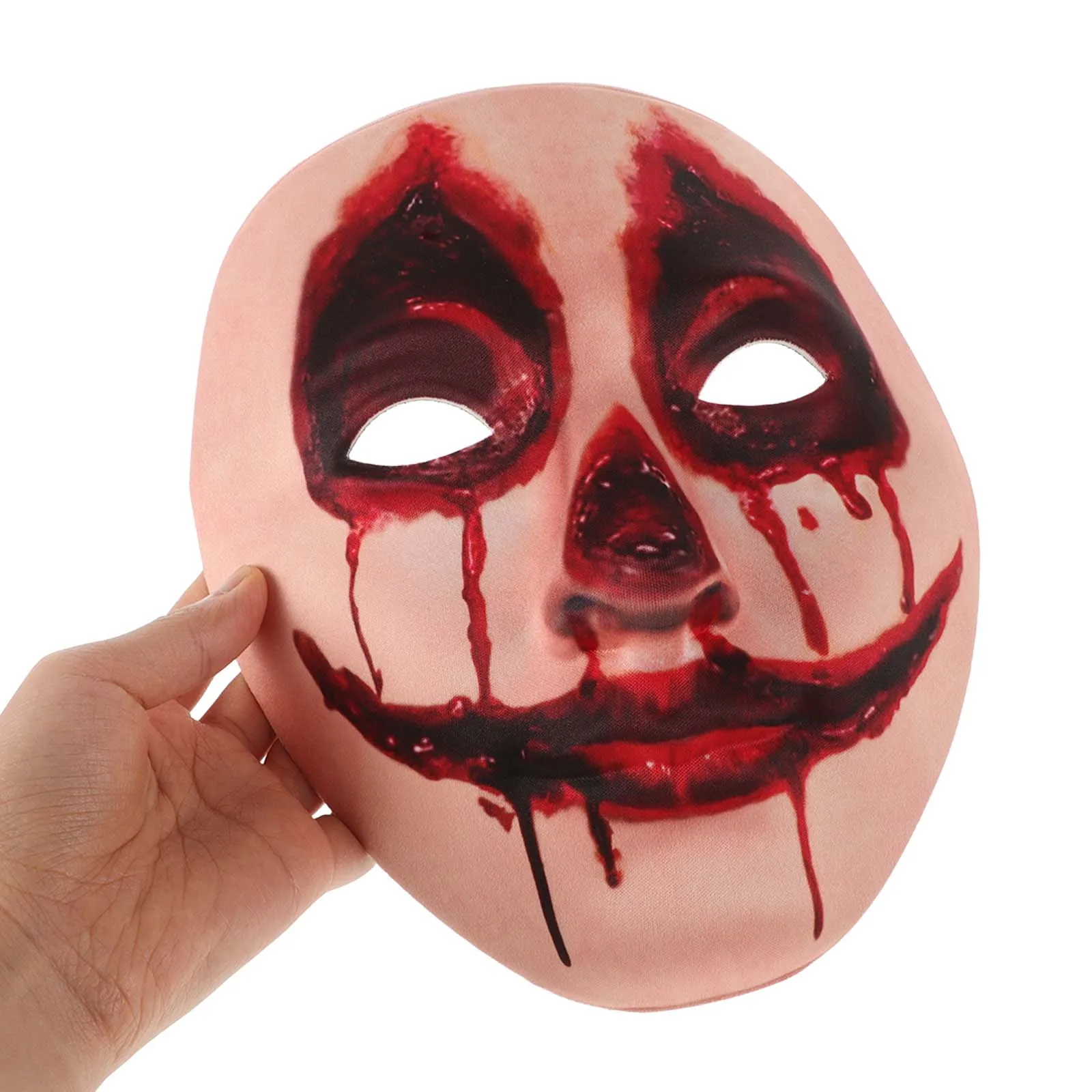 الأظافر المخيفة قناع جمجمة الفم الكبير أقنعة تنكرية للهالوين الدموي للبالغين مزدوجة للبالغين أظافر مزدوجة الدم جمجمة الفم الكبير