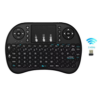 Portable USB 2.4G Air Mouse With Touchpad Keyboard Mini i8 English Not-Backlit Mini Wireless Keyboard For PC Android TV Box QWER