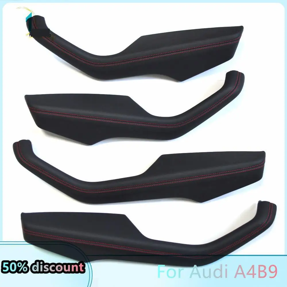 For Audi A4B9 sedan edition Four door inner handle leather red line