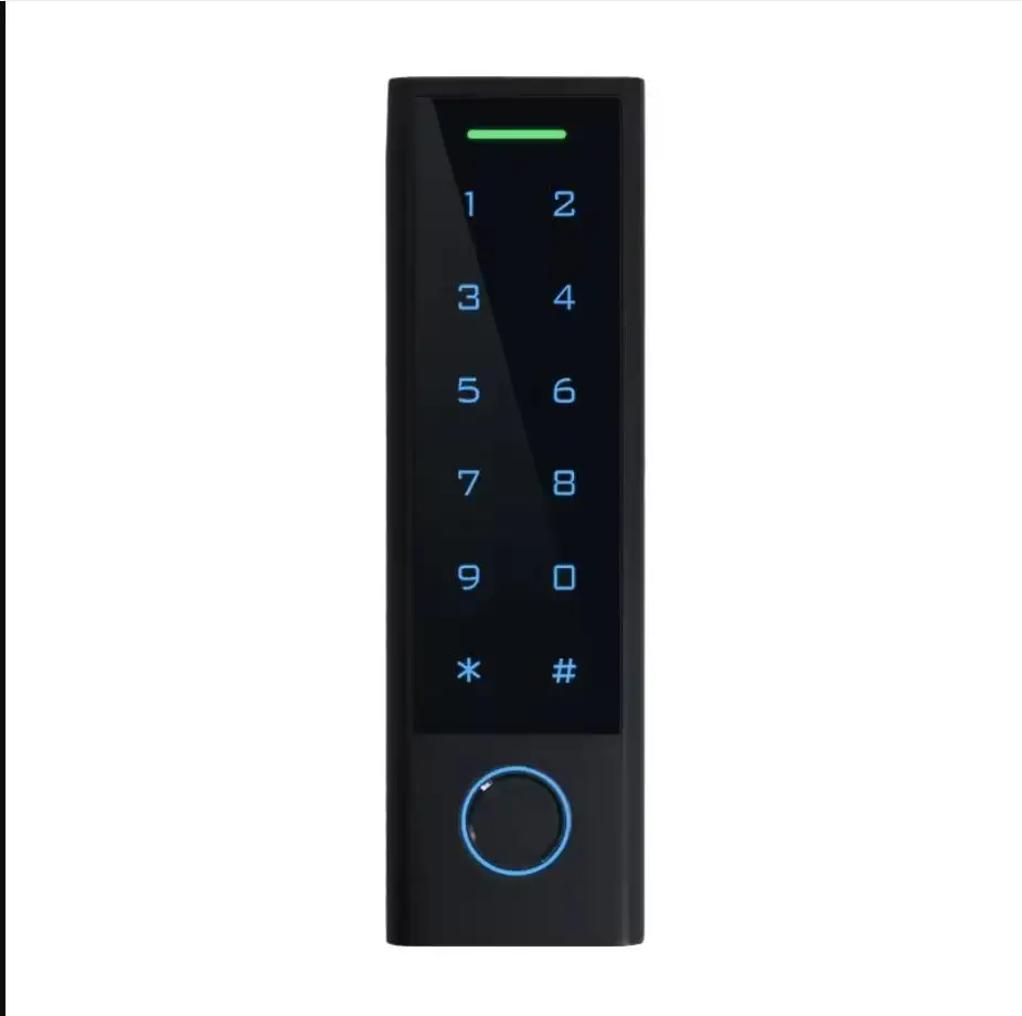 125KHZ EM Waterproof Standalone ABS Fingerprint Access Controller RFID Wiegand Reader Touch Keypad For Outdoor Use