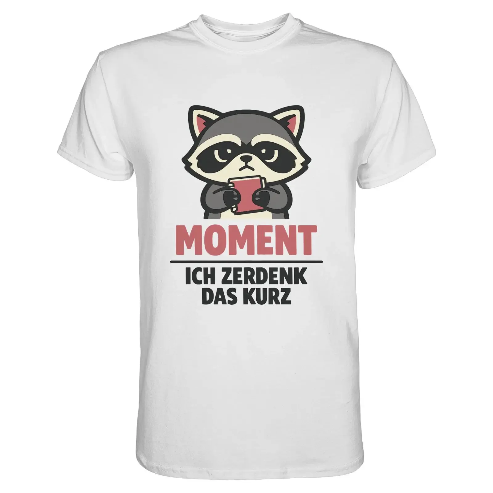 Raccoon T Shirt Funny Saying Overthinker Fun Motif  vintage Washed Comfortable Versatile Breathable Top For Everyday Wear