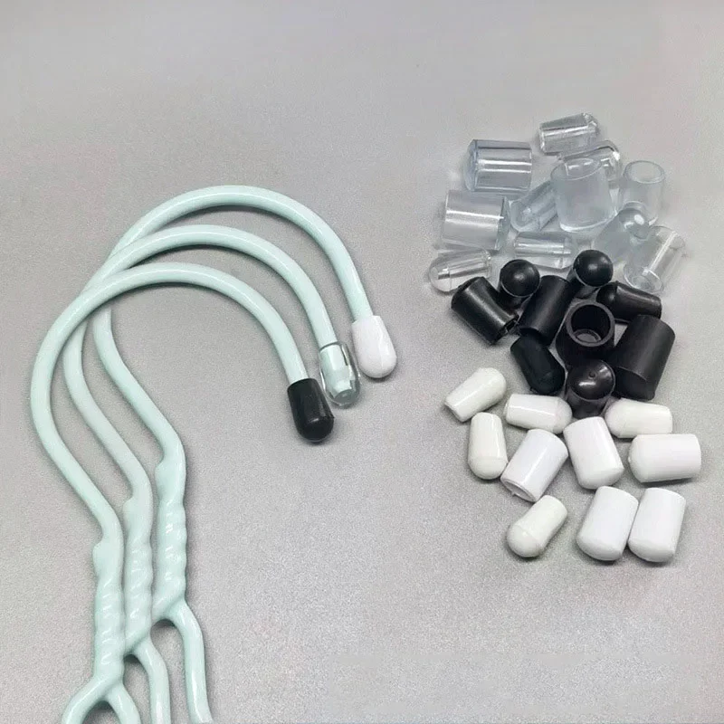 PVC Round End Cap Cover Screw Thread Protector Cover Rubber Caps Coat hanger Wire Steel Pipe Protective Sleeve