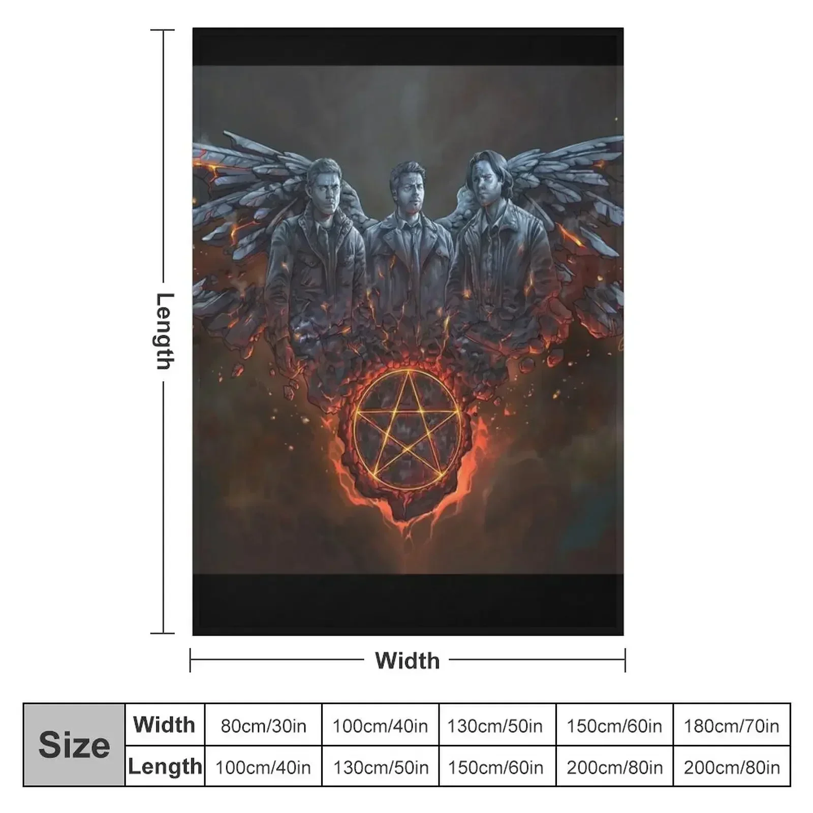 Team Free Will Burning Art Throw Blanket couch cozy soft plush fuzzy picnic outdoor blanket