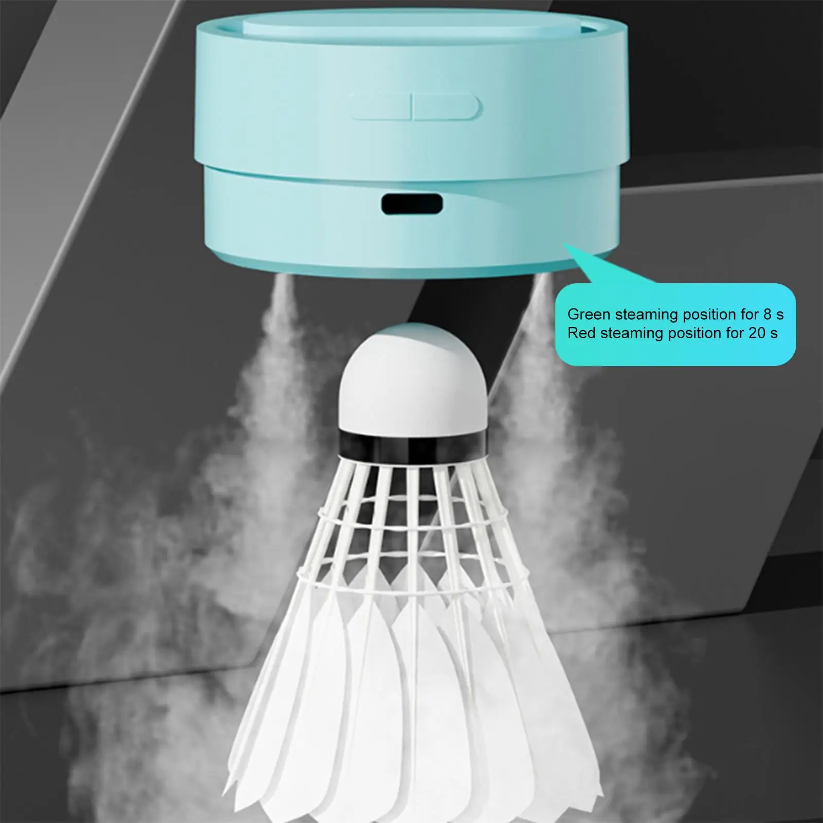 

Badminton Ball Steamer Portable Badminton Ball Humidifier with 150mah Battery Sports Accessory Lightweight for Teens Boys Son
