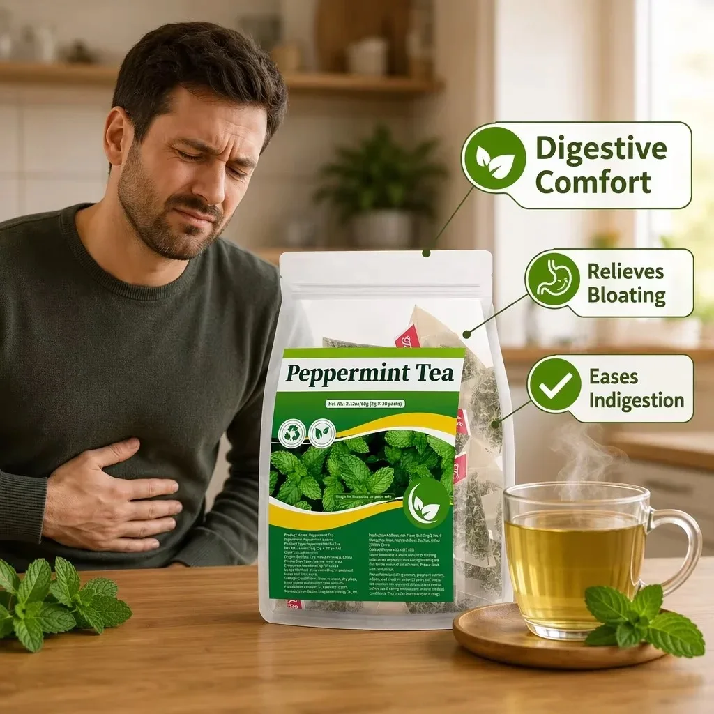 Organinc Spearmint Tea, Plant based, Select Premium Tea (Spearmint) | Caffeine-free For Digestive &  Gut Health, Bloating Relief