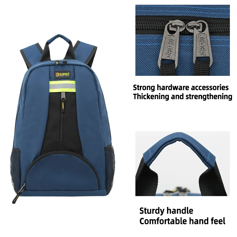 1 PC Shoulder Toolkit Multifunctional Backpack Elevator Maintenance Kit Thickened Double Shoulder Electrician Bag