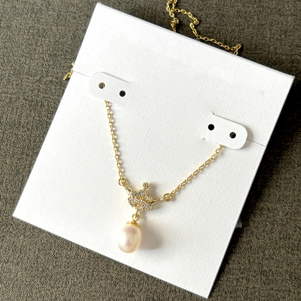 

VKVVA Fashion Jewelry Princess Crown Gold-plated Short Pendant Necklace for Women Birthday Gifts