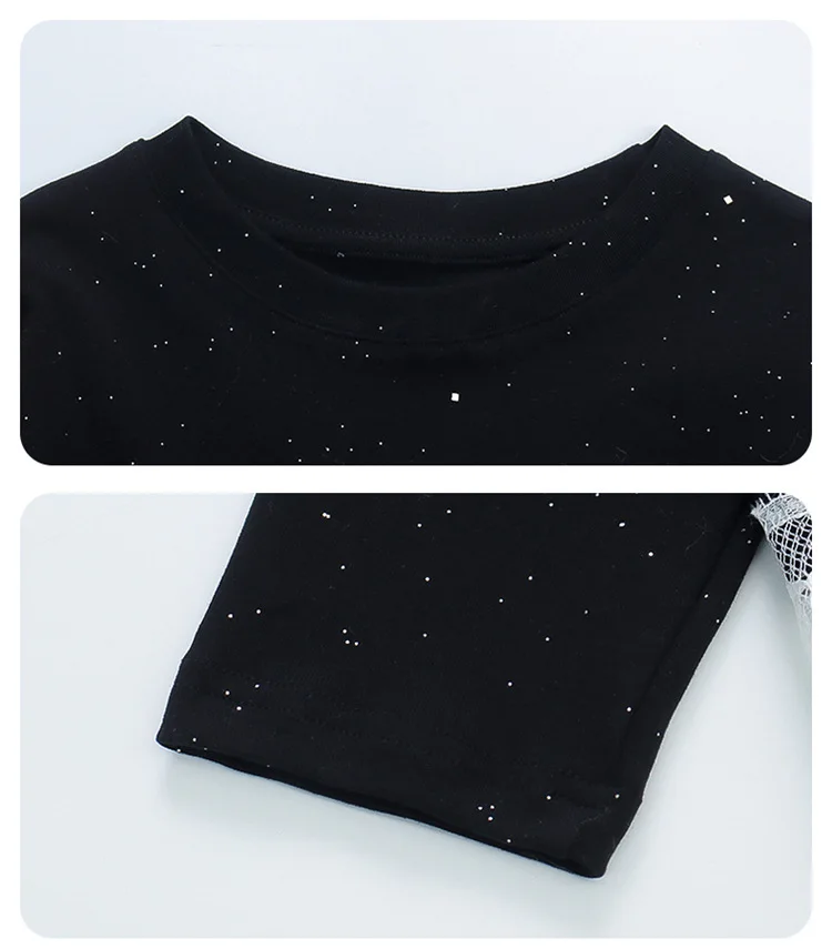 Neue Herbst Mädchen Bodenbildung Shirt 1-7T Spitze Patchwork Nette Punkte Langarm T-shirts kinder Basis Tops koreanischen Stil Kleidung – Detail 6