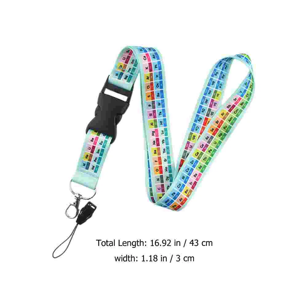 2 Pcs Wrist Miss Lanyards for Id Badges Cordon Polyester + Plastic Clear Mobile Phone