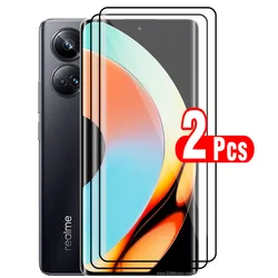 2pcs 9D Full Curved Glue Protective Glass For Realme 10 Pro+ 5G Screen Protectors RealmI 10 ProPlus 10Pro+ 6.7Inch Tempered Film