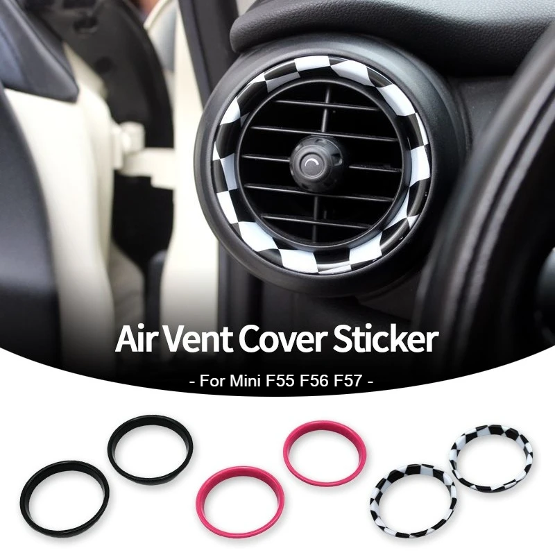 

For Mini Cooper F55 F56 F57 Car Air Conditioner Vent Outlet Inner Frame Cover Sticker Auto Interior Decoration Accessories
