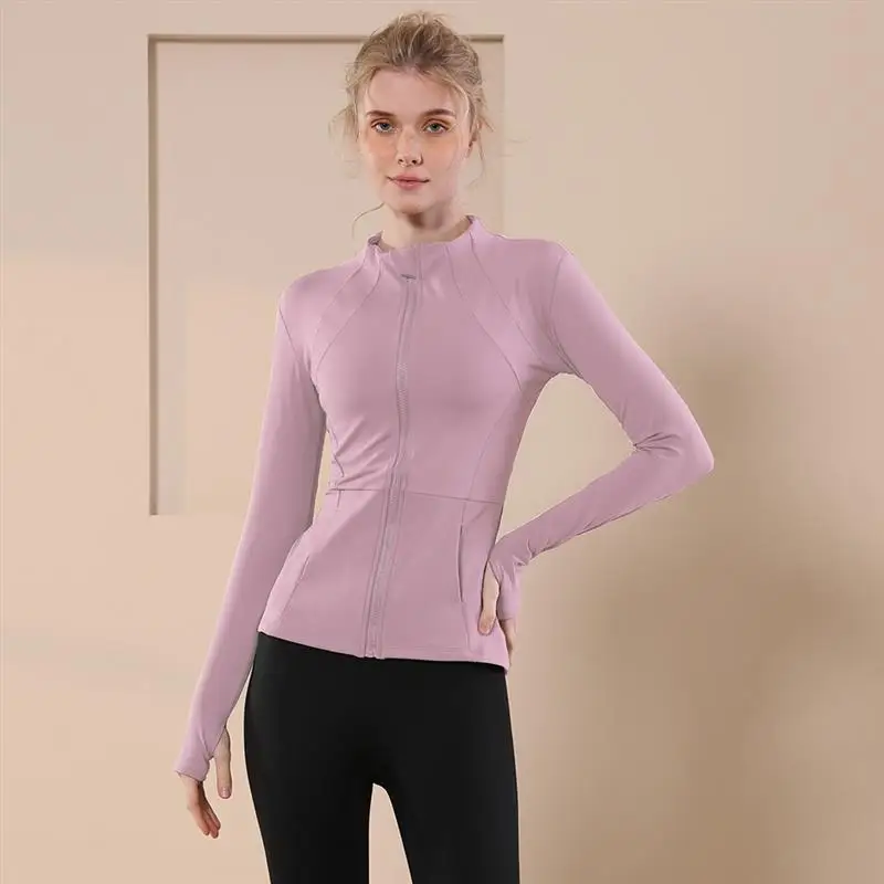 고급 요가 피트니스 의류 여성용 전문 필라테스 타이트 스포츠 탑 가을 겨울 긴팔 캐주얼 세트