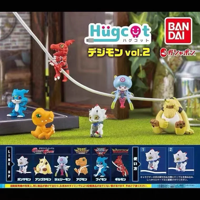 Bandai Digimon Adventuer Datenkabel dekorative Ornamente Gashapon Anime Action figuren sammeln Modell auf Lager