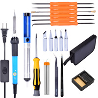 60W Temperature Controlled Electric Soldering Iron Set Internal Heating Electric Soldering Iron Tool Kit (110V/220V)