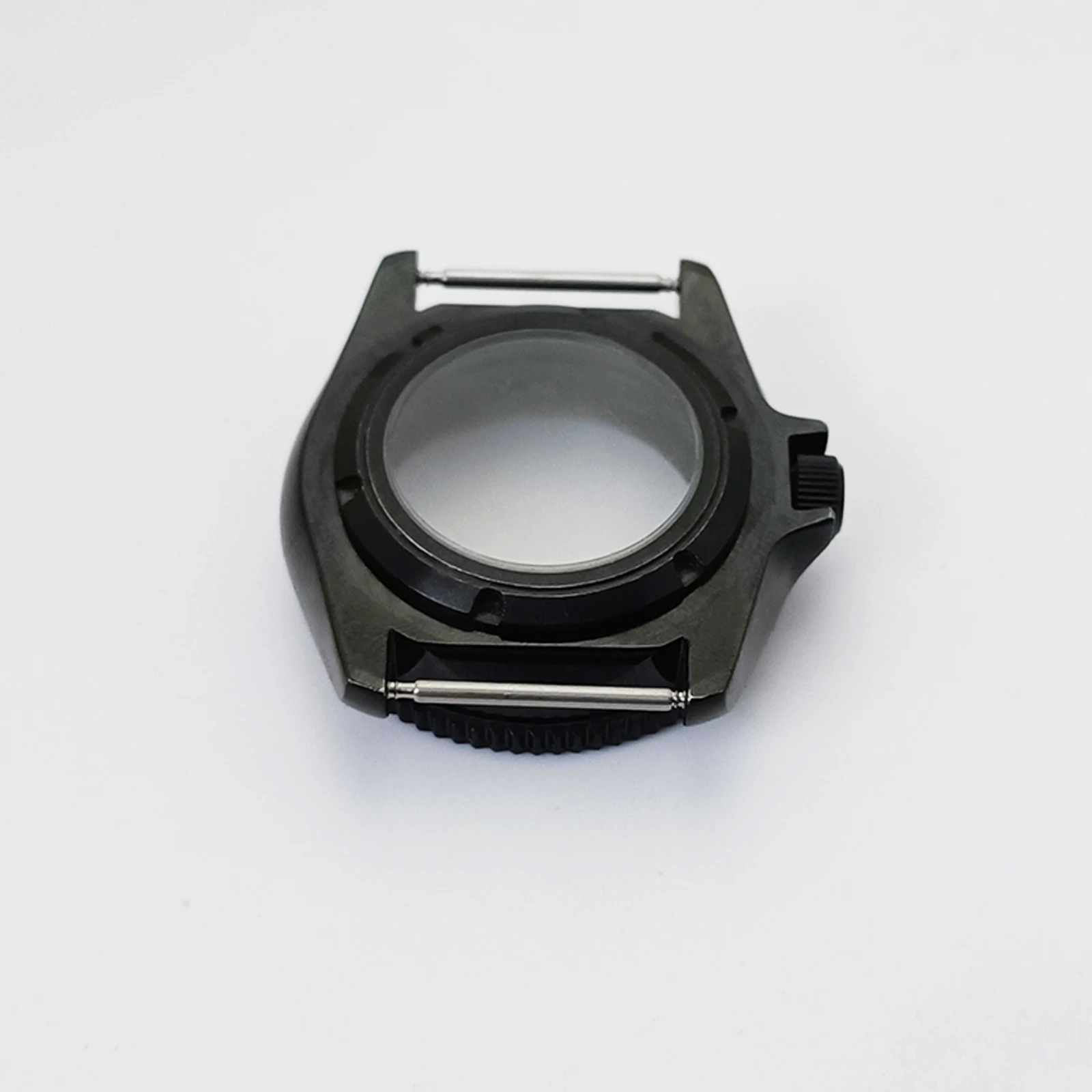 Mod Black SKX007 Case NH35 Case 3.0 Crown Aluminum Insert Sapphire Crystal Glass Stainless Steel Watch Case