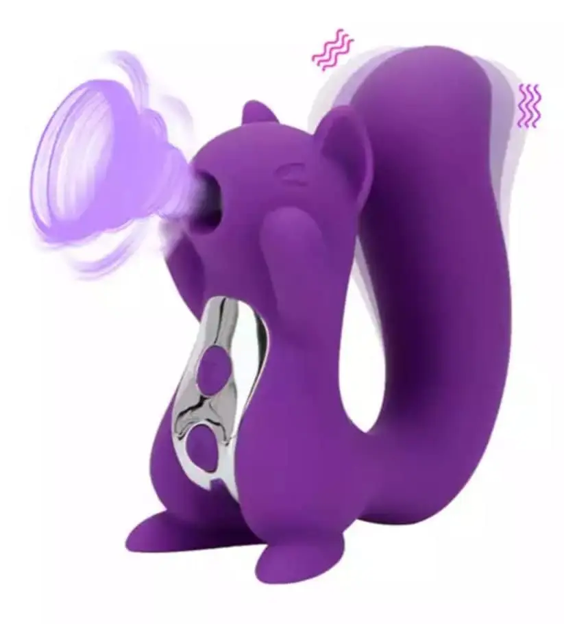 

Double Pleasure Squirrel Vibrator & Air Pulse Clitoral Stimulator Clitoral Sucking Clitoral Vibrator Pressure Wave Technology W