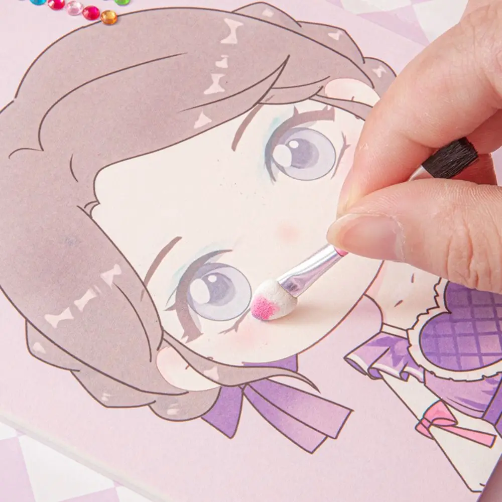 

Album Journal Make Your Own Princess Sticker DIY Scrapbooking Personalized Little Girl Makeup Outfit Stickers Cartoon