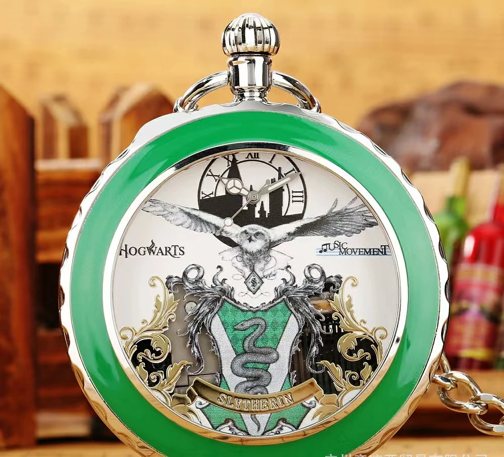 

2023 New Arrivals Creative Quartz Music Harry Pocket Watch Porter Theme Epoxy Pocket Watch