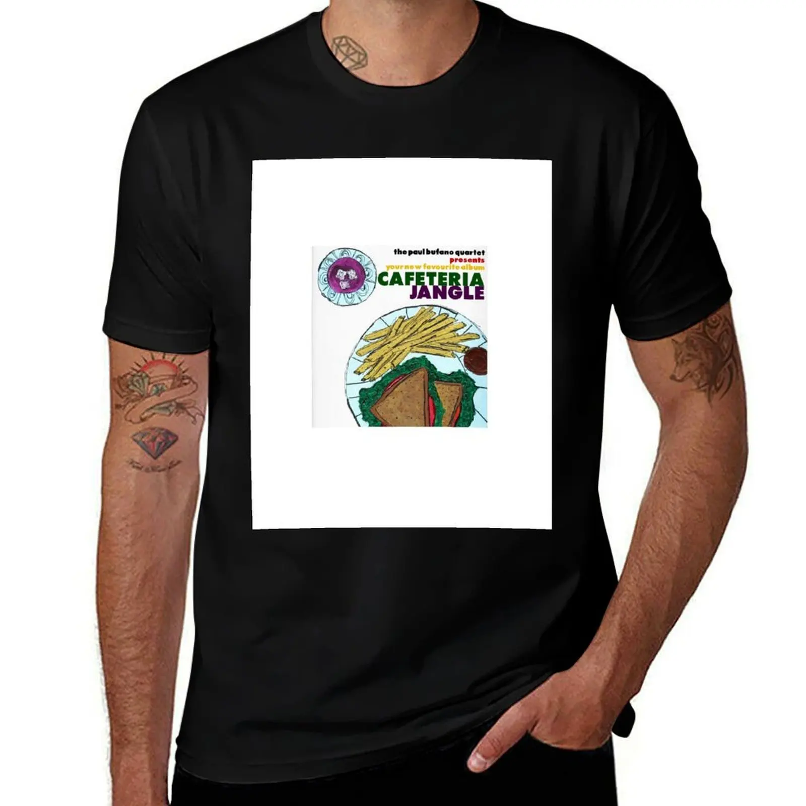Paul Bufano Cafeteria Jangle T-Shirt Gym Exercise Short Sleeve T-Shirt