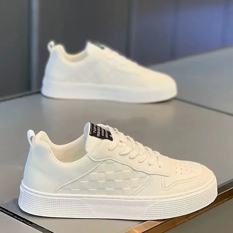 

2025 Four Seasons Fashion British Style Flat Bottom Casual Male Lace Up Platform Running Shoes Tenis Masculino Men Sneaker