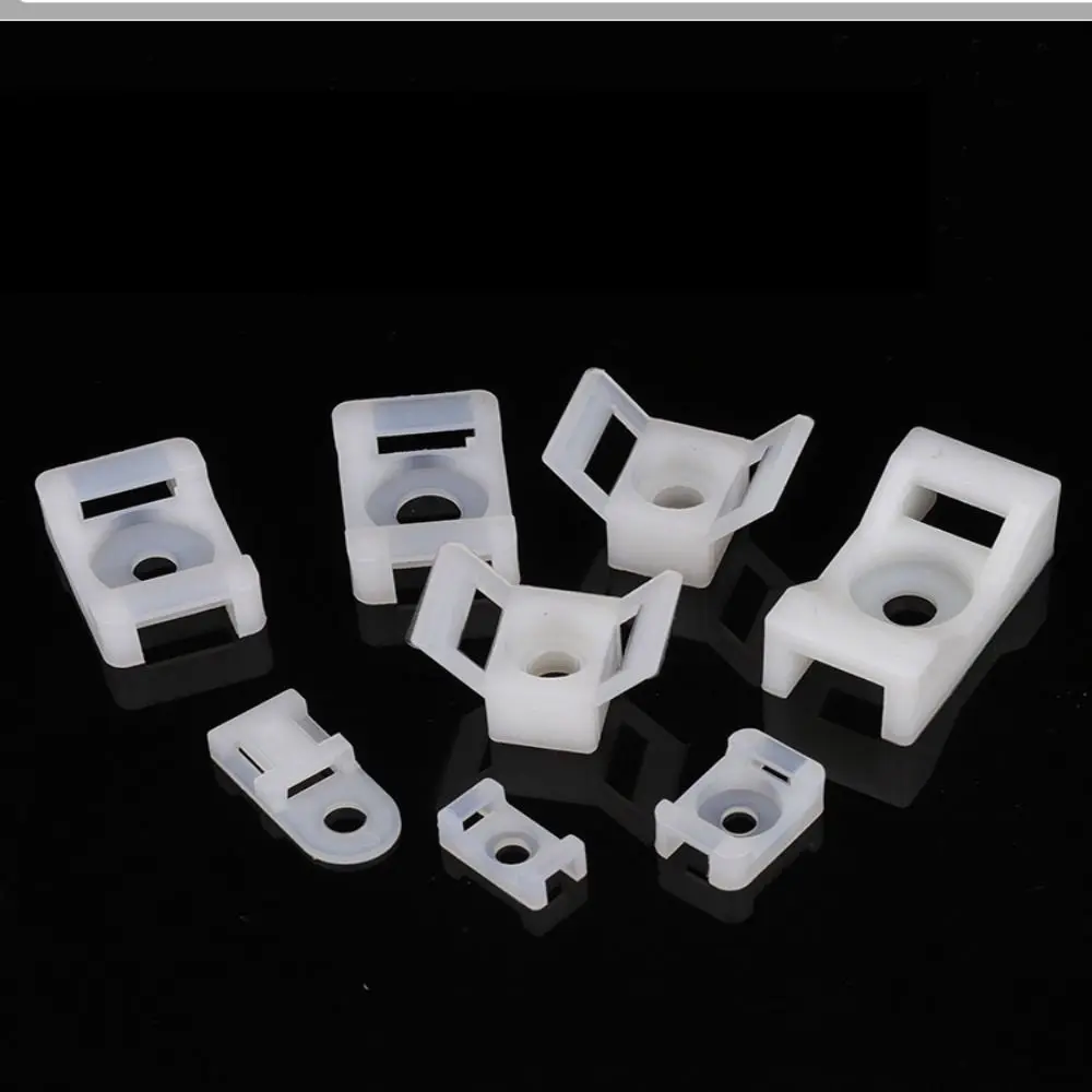 Picture 3: Plastic Cable Organizer Cable Tie Base Wire Fixing Seat Cable Tie Mounts Holder Cable Clamp Cable Tie Bracket Fixed Buckle Seat