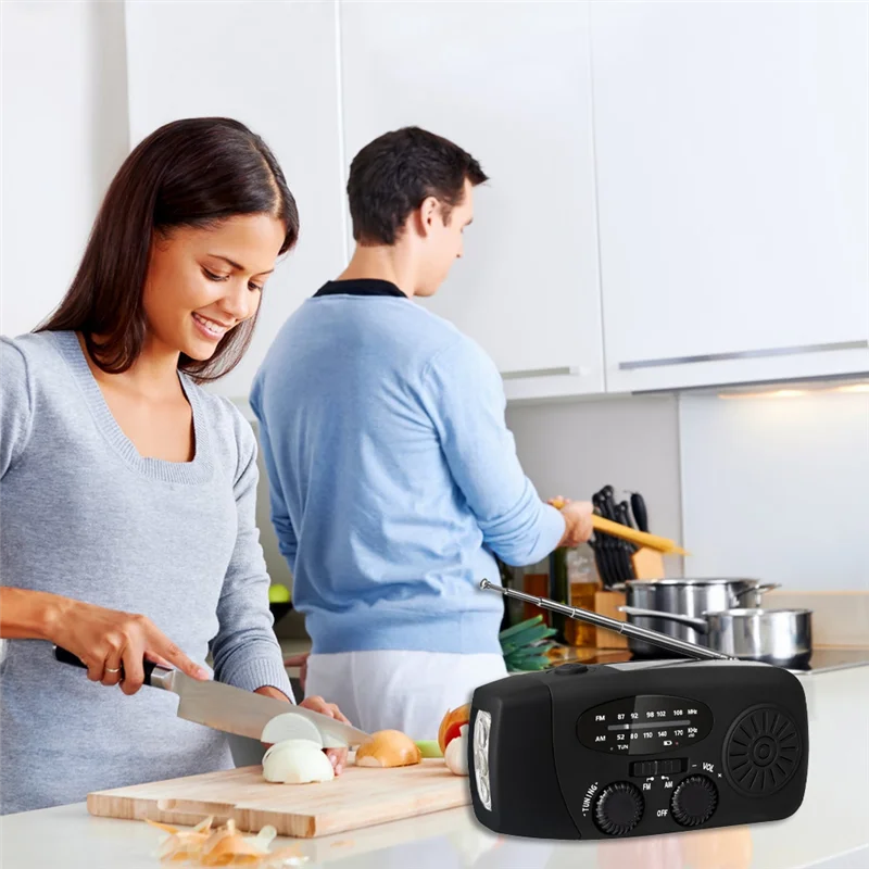 

AS95-AM/FM аварийное метеорологическое радио с рукояткой, солнечное метеорологическое радио, портативный внешний аккумулятор с солнечной зарядкой аккумулятора