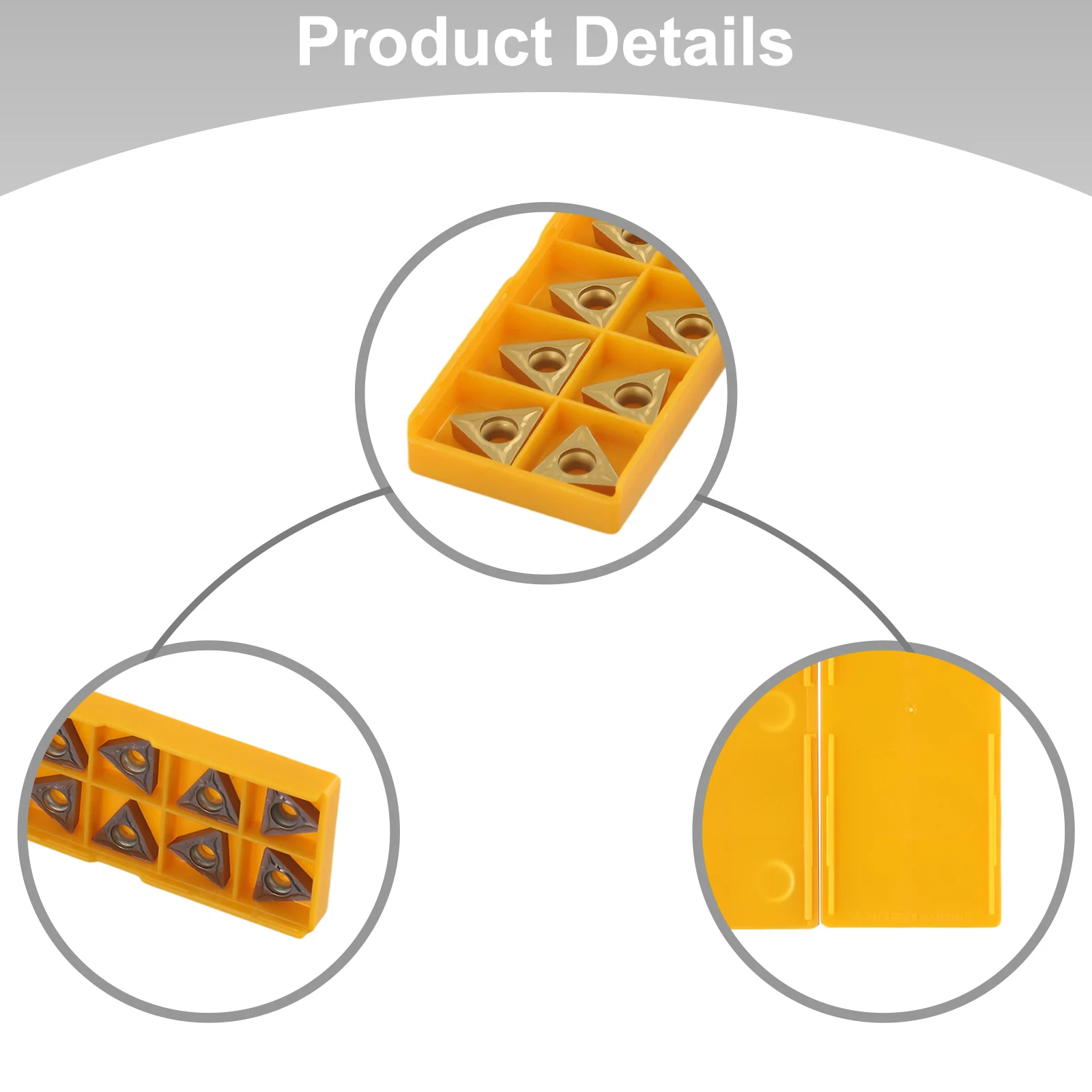 

TCMT16T304 TCMT16T308 Carbide Inserts 20pcs Wear resistant Heat resistant Easy Cutting of Metal Workpieces