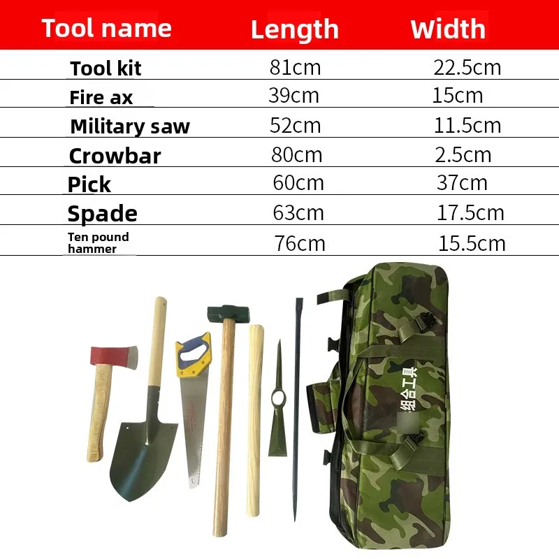 Perfect Rescue Combination Tools Outdoor Equipment Portable 6-piece Set Hand Tools Combination