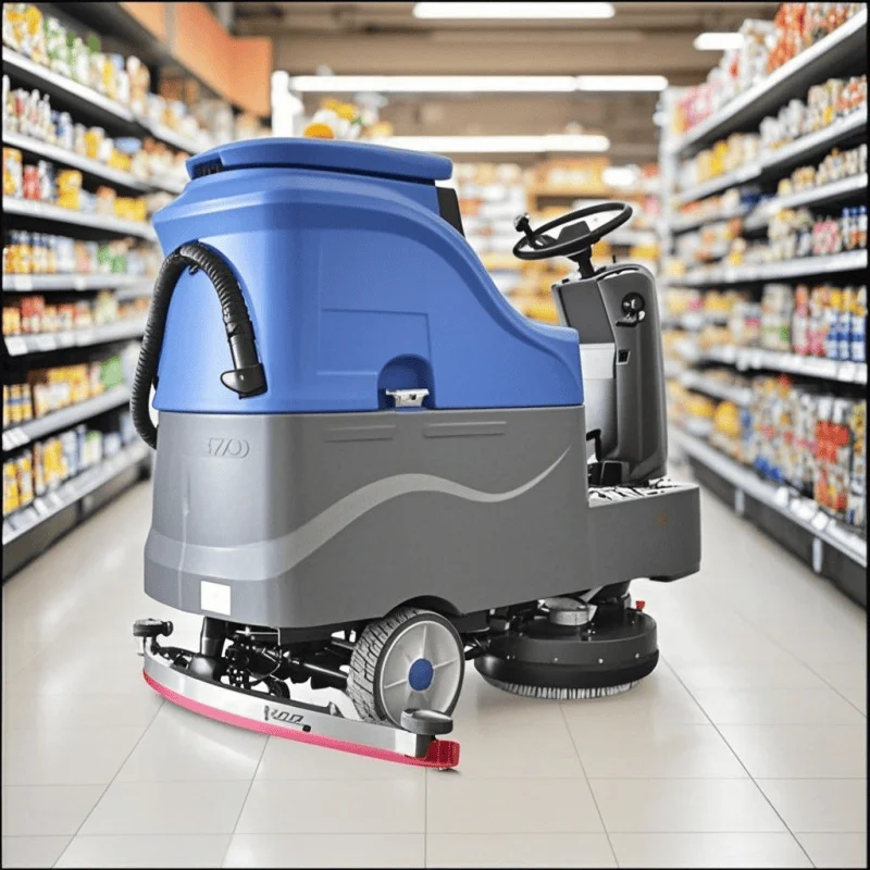 Электрическая машина для мытья полов коммерческого класса, 24 В, промышленная скрубберная стиральная машина и сушилка, универсальная система для полировки