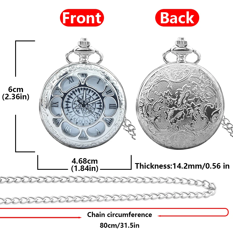 Retro-Charme, neutrale Mode, hohle Blume, römische Ziffern, Quarz, Steampunk-Taschenuhr, Halskette für Herren und Damen, Anhänger, Geschenk – Detail 8