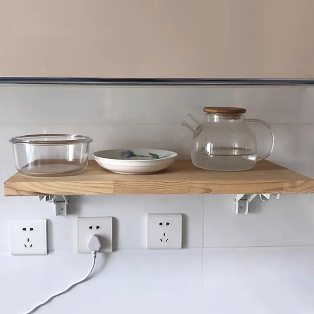 2 個 8/10/12/14/16/18/20 201/304 ステンレス鋼三脚ブラケット L 字型厚みのあるアングルブラケット折りたたみ式直角ブラケット