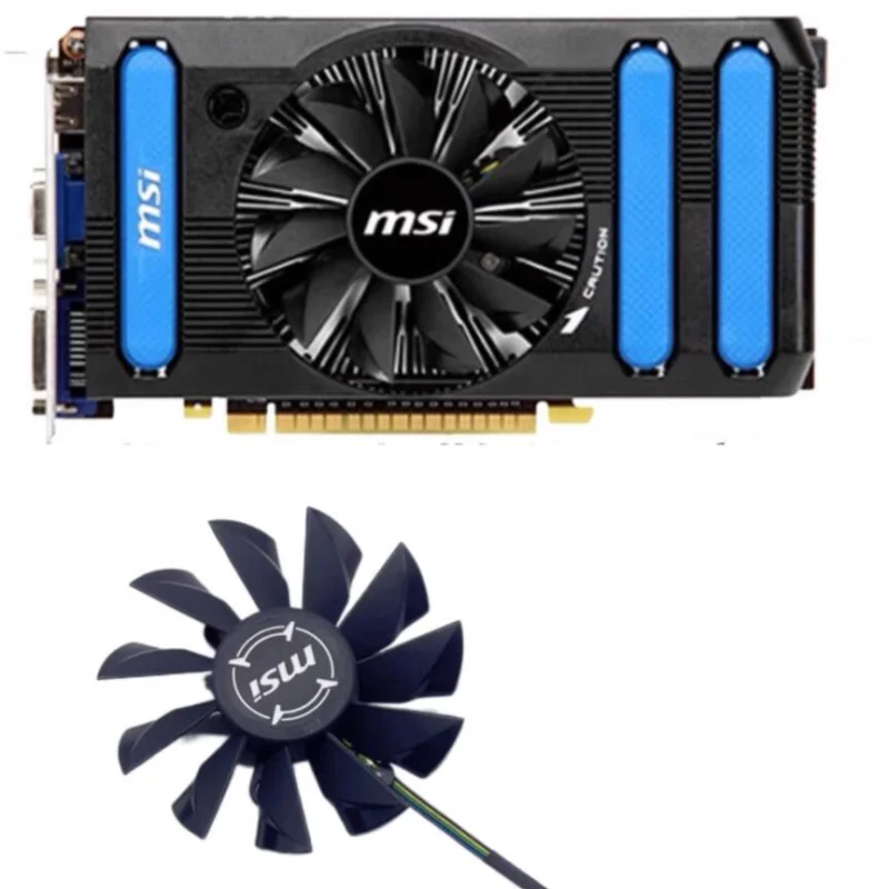 New Cooling Silent Graphics Card Fan For MSI N650 GTX650 Hurricane R6850 ###